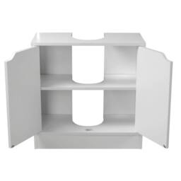 EONLION Full Pedestal Bathroom Sink Cabinet Under Basin in White - thumbnail 2