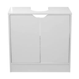 EONLION Full Pedestal Bathroom Sink Cabinet Under Basin in White - thumbnail 1
