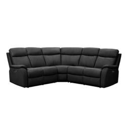 Aspire Kingsmere Corner Power Recliner Sofa in Black - thumbnail 3