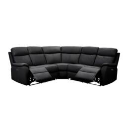 Aspire Kingsmere Corner Power Recliner Sofa in Black - thumbnail 2
