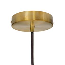 SE Home Slate Grey Small Trinity Metal Pendant Light - Polished Brass - thumbnail 4