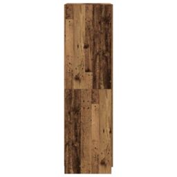 Berkfield Home Wardrobe Old Wood 80x52x180 cm Engineered Wood in Brown - Size: 80 x 52 x 180 cm - thumbnail 5
