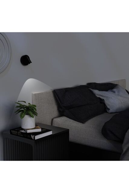 CGC Lighting 'Scarlet' Black Adjustable Head LED Rechargeable Magnetic USB Reading Bedside Wall Light - image 1