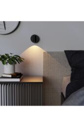 CGC Lighting 'Scarlet' Black Adjustable Head LED Rechargeable Magnetic USB Reading Bedside Wall Light - thumbnail 3