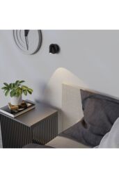 CGC Lighting 'Scarlet' Black Adjustable Head LED Rechargeable Magnetic USB Reading Bedside Wall Light - thumbnail 4