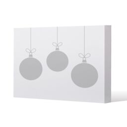 Benjamin Tate Design Three hanging christmas baubles (canvas) / 127 x 101 x 4 cm in Natural - thumbnail 1
