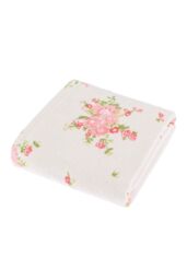 Homescapes Floral Printed Cotton Towel in Cream - thumbnail 4
