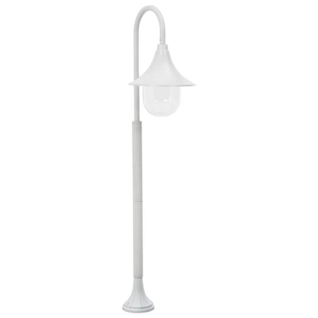 Berkfield Home Garden Post Light E27 120 cm Aluminium White - image 1