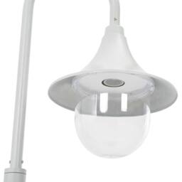 Berkfield Home Garden Post Light E27 120 cm Aluminium White - thumbnail 5