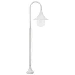 Berkfield Home Garden Post Light E27 120 cm Aluminium White - thumbnail 3