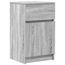 Berkfield Home Bedside Cabinets 2 pcs Grey Sonoma 39x35x65 cm Engineered Wood - Size: 39 x 35 x 65 cm - thumbnail 5