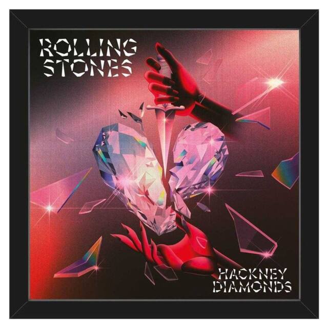 The Rolling Stones Hackney Diamonds Album Cover Framed Poster - image 1