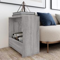 Berkfield Home Side Table Grey Sonoma 50x26x50 cm Engineered Wood - Size: 50 x 26 x 50 cm