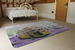 Benjamin Tate Design London Bus Yellow Rear Rug in Natural - Size: Large - thumbnail 3