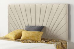 Somnior Platinum Ortho Sprung Memory Foam Mattress with Divan Bed with Headboard Tweed Fabric in Natural - Size: Double - thumbnail 5