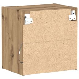 Berkfield Home Floating Shelf 2 pcs Artisan Oak 40x28.5x40 cm Engineered Wood in Brown - thumbnail 9