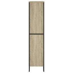 Berkfield Home Modern Bookcase Sonoma Oak 80x31x137.5 cm Engineered Wood in Light Brown - thumbnail 5