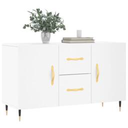 Berkfield Home Sideboard White 100x36x60 cm Engineered Wood - Size: 100 x 36 x 60 cm - thumbnail 1