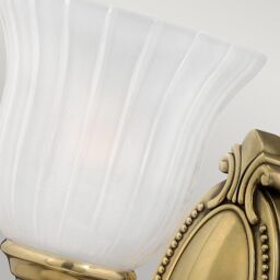 Netlighting Francoise 1 Light Bathroom Wall Light Burnished Brass IP44 G9 in Yellow - thumbnail 4