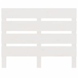 Berkfield Home Headboard White 90x3x80 cm Solid Wood Pine - Size: 90 x 3 x 80 cm - thumbnail 4