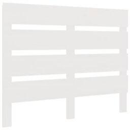 Berkfield Home Headboard White 90x3x80 cm Solid Wood Pine - Size: 90 x 3 x 80 cm - thumbnail 2