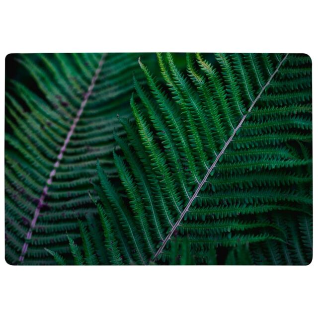 Benjamin Tate Design Green Leaves, Abstract Flora Texture Designer Rug in Natural - Size: Large - image 1