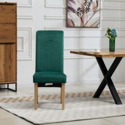 Artemis Home Rimini Velvet Fabric Dining Chairs - Set of 2 in Green - thumbnail 2