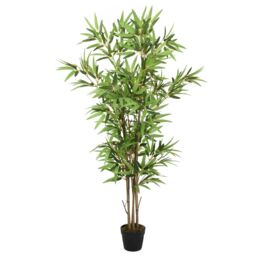 Berkfield Home Artificial Bamboo Tree 552 Leaves 120 cm Green - thumbnail 1