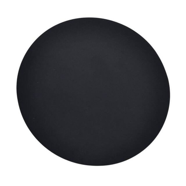 Happy Homewares Modern Circular Halo LED Wall Lighting Fitting in Matte Sand Black - image 1