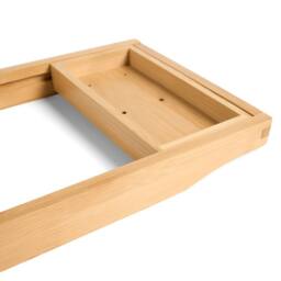OHS Extendable Bamboo Bath Tray Bathtub Shelf Caddy in Natural - thumbnail 7
