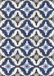 Artsy Mats Maroc Blue Vinyl Floor Mat 72x100cm - Size: Medium - thumbnail 2