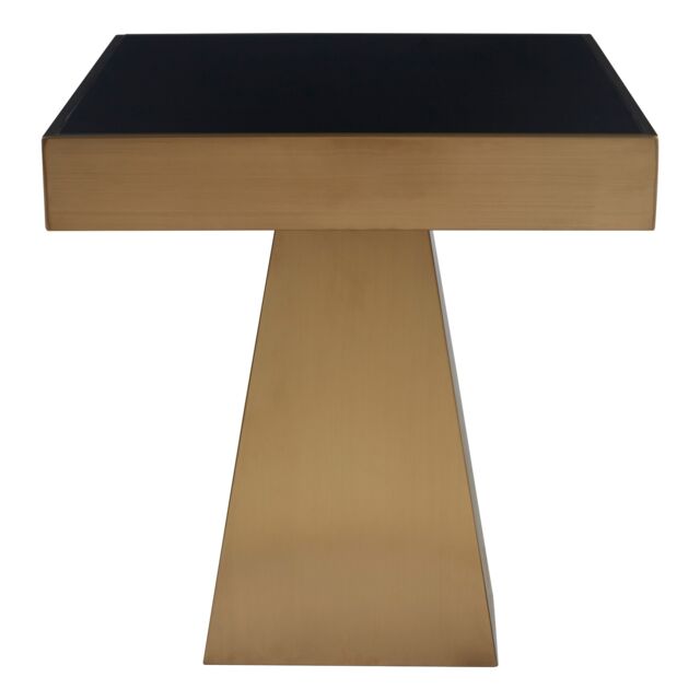 Orsina Durable Design Square Gold Finish Side Table, Sleek Design Modern Side Table, Stylish Square Side Table - image 1