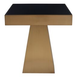 Orsina Durable Design Square Gold Finish Side Table, Sleek Design Modern Side Table, Stylish Square Side Table - thumbnail 1