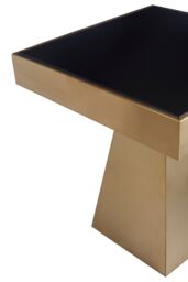 Orsina Durable Design Square Gold Finish Side Table, Sleek Design Modern Side Table, Stylish Square Side Table - thumbnail 4