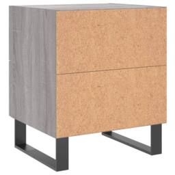 Berkfield Home Bedside Cabinet Grey Sonoma 40x35x47.5 cm Engineered Wood - thumbnail 8