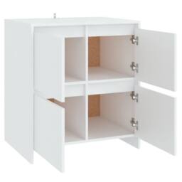 Berkfield Home Sideboards 2 pcs White 70x41x75 cm Engineered Wood - Size: 70 x 41 x 75 cm - thumbnail 6