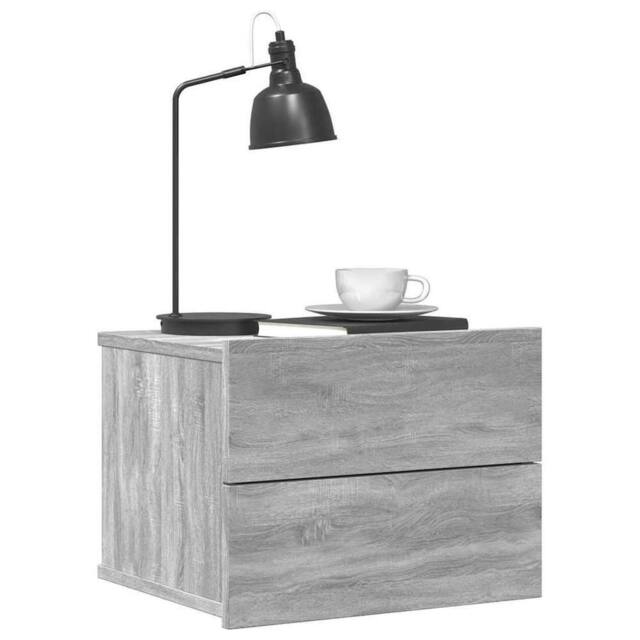 Berkfield Home Classic Bedside Cabinets 2 pcs Grey Sonoma 40x30x30 cm Engineered Wood - Size: 40 x 30 x 30 cm - image 1