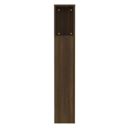 Berkfield Home Headboard Cabinet Brown Oak 100x18.5x104.5 cm - thumbnail 5