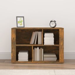 Berkfield Home Sideboard Smoked Oak 80x30x54 cm Engineered Wood in Brown - Size: 80 x 30 x 54 cm - thumbnail 3