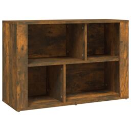 Berkfield Home Sideboard Smoked Oak 80x30x54 cm Engineered Wood in Brown - Size: 80 x 30 x 54 cm - thumbnail 2