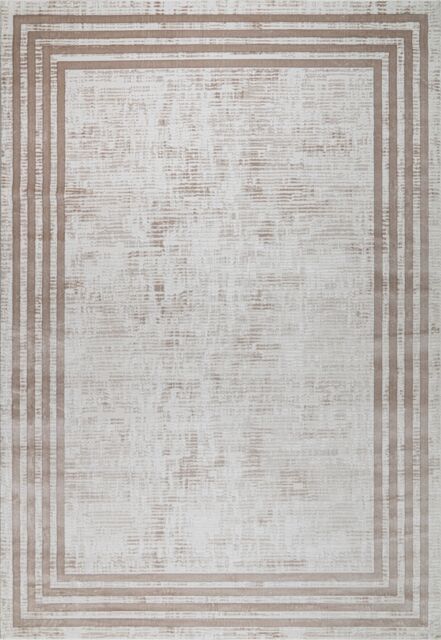 London Rug Company Phoebe Luxury Modern Short Pile Rug in Beige - Size: 160 cm x 230 cm - image 1