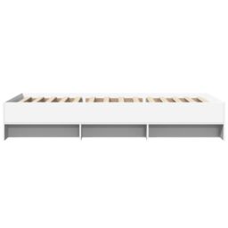 Berkfield Home Bed Frame without Mattress White 90x200 cm Engineered Wood - thumbnail 6