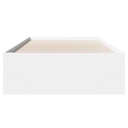 Berkfield Home Bed Frame without Mattress White 90x200 cm Engineered Wood - thumbnail 5