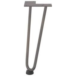 Berkfield Home Hairpin Table Legs 4 pcs Natural Steel 30 cm Solid Steel in Dark Grey - thumbnail 5