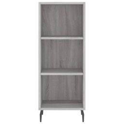 Berkfield Home Highboard Grey Sonoma 34.5x34x180 cm Engineered Wood - thumbnail 6