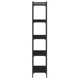 Berkfield Home Bookcase 5-Tier Black 60x30x154 cm Engineered Wood - Size: 60 x 30 x 154 cm - thumbnail 5
