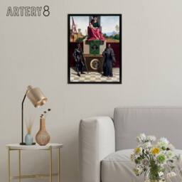 "Artery8 Giorgione Madonna & Child St Francis St Nicasius Framed Canvas Art - Size: W12"" x H16""" - thumbnail 3