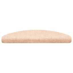 Berkfield Home Self-adhesive Stair Mats 5 pcs Brown 65x21x4 cm Needle Punch - Size: Medium - thumbnail 4