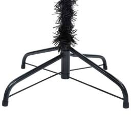 Berkfield Home Beautiful Artificial Pre-lit Christmas Tree with Ball Set Black 1 - thumbnail 4