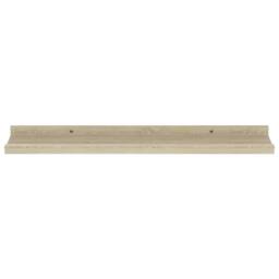 Berkfield Home Wall Shelves 4 pcs Sonoma Oak 60x9x3 cm in Light Tan - Size: 60 x 9 x 3 cm - thumbnail 4